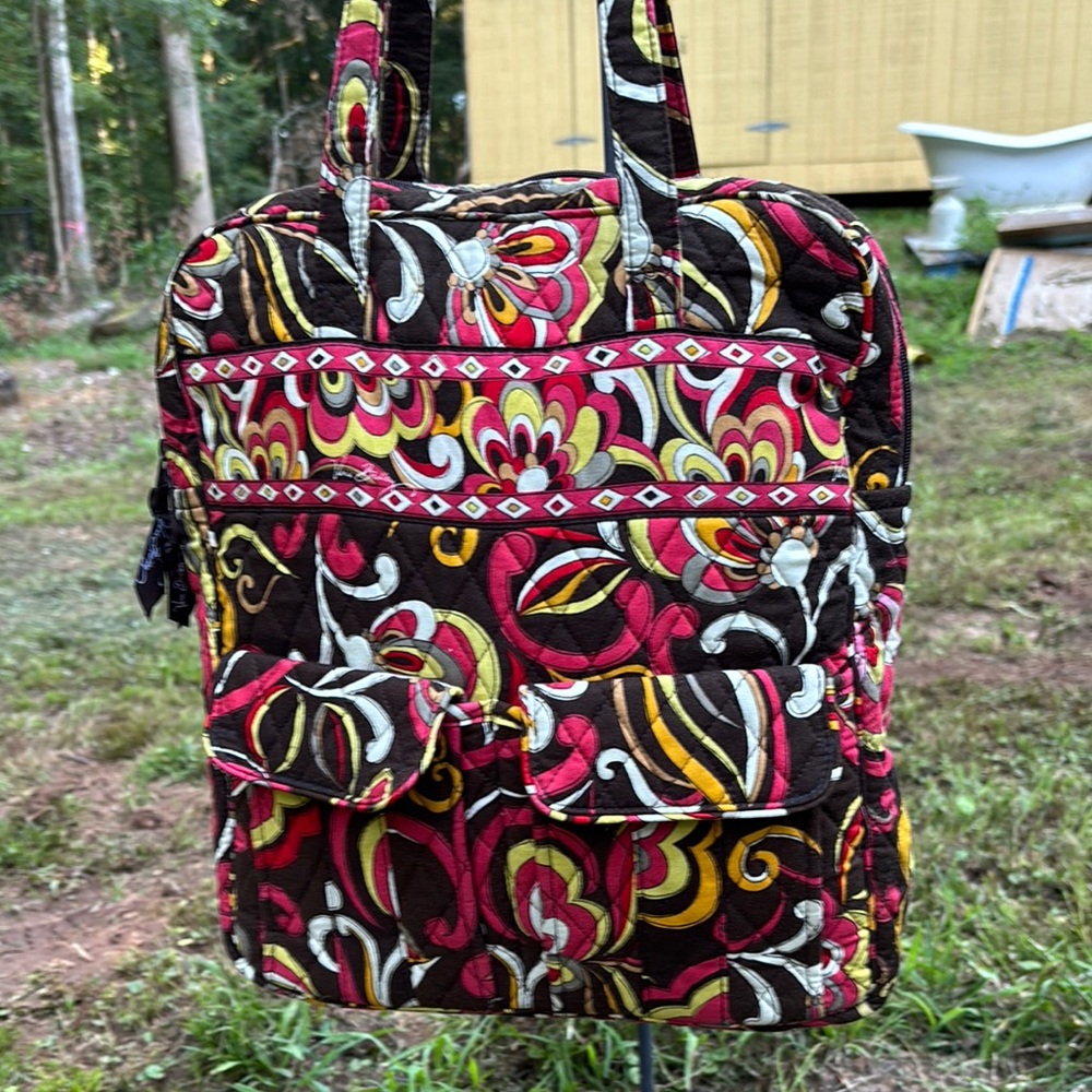 Vera Bradley Multicolor Patterned Backpack - image 8